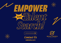 Hiring Talent Search Postcard Image Preview