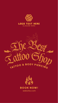 Tattoo & Piercings TikTok Video Design