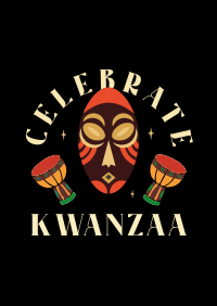 Kwanzaa African Mask  Poster Image Preview
