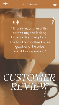 Shiny Coffee Testimonial YouTube short Image Preview