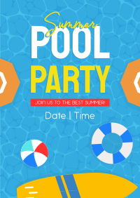 Summer Pool Party Poster Image Preview