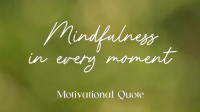 Mindfulness Quote Facebook Event Cover Design