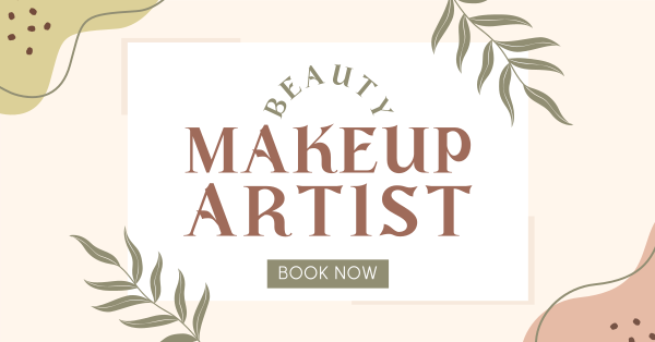 Book a Makeup Artist Facebook Ad Design