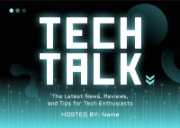 Modern Digital Technology Podcast Postcard Image Preview