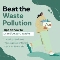Beat Waste Pollution Instagram Post Design