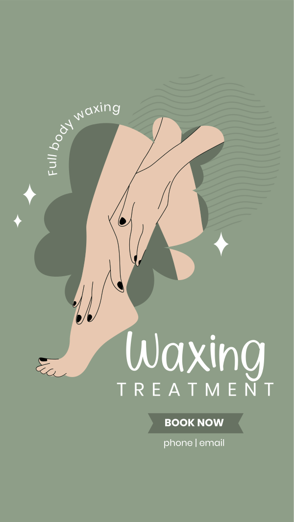 Leg Waxing Instagram Story Design Image Preview