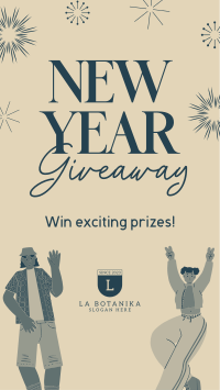 New Year's Giveaway Instagram Story Design