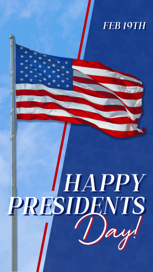 Presidents Day Celebration Facebook story Image Preview