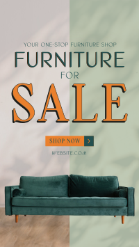 Sofa Furniture Sale Facebook Story Design