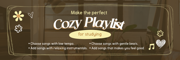 Cozy Comfy Music Twitter Header Design