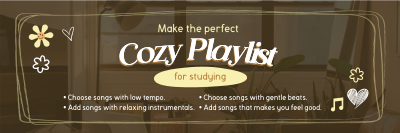 Cozy Comfy Music Twitter header (cover) Image Preview