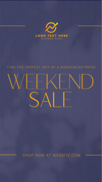 Minimalist Weekend Sale Instagram reel Image Preview