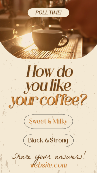 Coffee Customer Engagement Facebook Story Design
