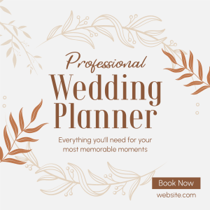 Wedding Planner Services Instagram post Image Preview