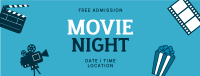 Cinema Movie Night Facebook Cover Design