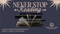 Book Reading Event Facebook event cover Image Preview