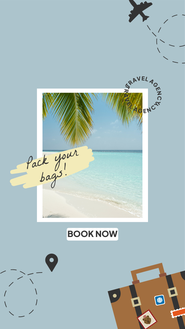 Summer Travel Destination Instagram Story Design Image Preview