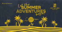 Retro Summer Silhouette Facebook ad Image Preview