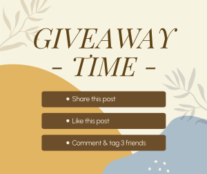 Organic Leaves Giveaway Mechanics Facebook post Image Preview