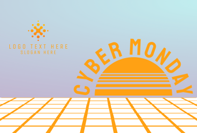 Vaporwave Cyber Monday Pinterest board cover Image Preview