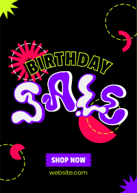 Hippie Birthday Sale Flyer Image Preview