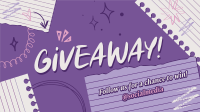 Generic Giveaway Scribbles Facebook event cover Image Preview