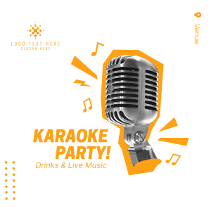 Karaoke Party Mic Instagram post Image Preview