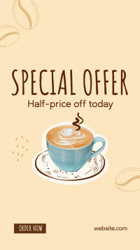 Cafe Coffee Sale Facebook Story Design