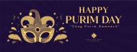 Purim Celebration Event Facebook cover Image Preview