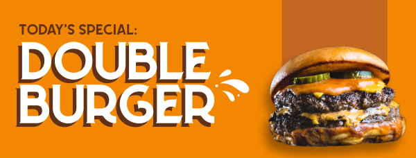 Double Burger Facebook Cover Design Image Preview