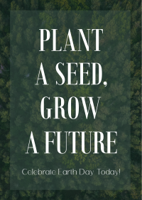 Plant Seed Grow Future Earth Flyer Image Preview