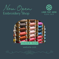 Embroidery Materials Instagram Post Design