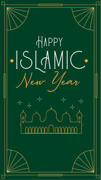 Elegant Islamic Year Facebook story Image Preview