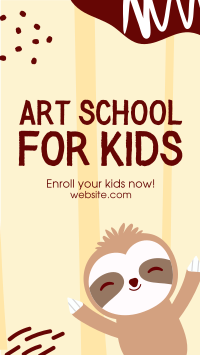 Art School for Kids Instagram story Image Preview