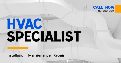 Minimalist HVAC Expert Facebook ad Image Preview