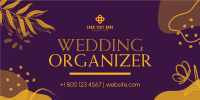 Wedding Organizer Doodles Twitter Post Design