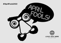 April Fools Clown Postcard Image Preview