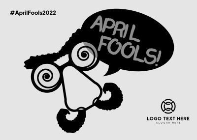 April Fools Clown Postcard Image Preview