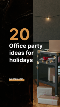 Office Holidays Facebook Story Design