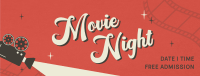 Film Movie Night Facebook Cover Design