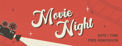 Film Movie Night Facebook cover Image Preview
