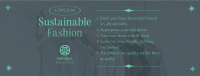 Stylish Chic Sustainable Fashion Tips Facebook cover Image Preview