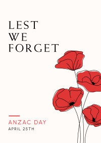 Lest We Forget Flyer Image Preview