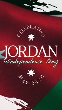 Jordan Independence Flag  Video Image Preview