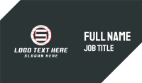 Letter S Ring Glitch Business Card Preview