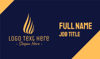 Yellow Fire Drop Business Card Image Preview