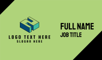 3D Pixel Letter Z Business Card Image Preview
