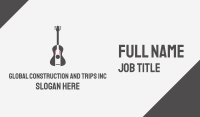 Black Guitar Bar Business Card Image Preview