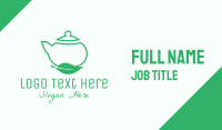 Organic Tea Teapot Business Card Image Preview