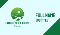 Window Path Circle Business Card Image Preview